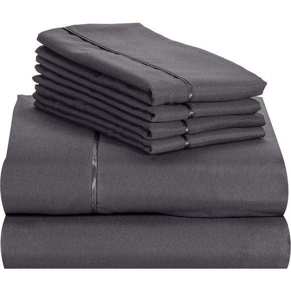 New 6 PC Hotel SoftSheet Deep Set  Pockets 18" Eco Friendly Wrinkle Free… - Picture 3 of 8